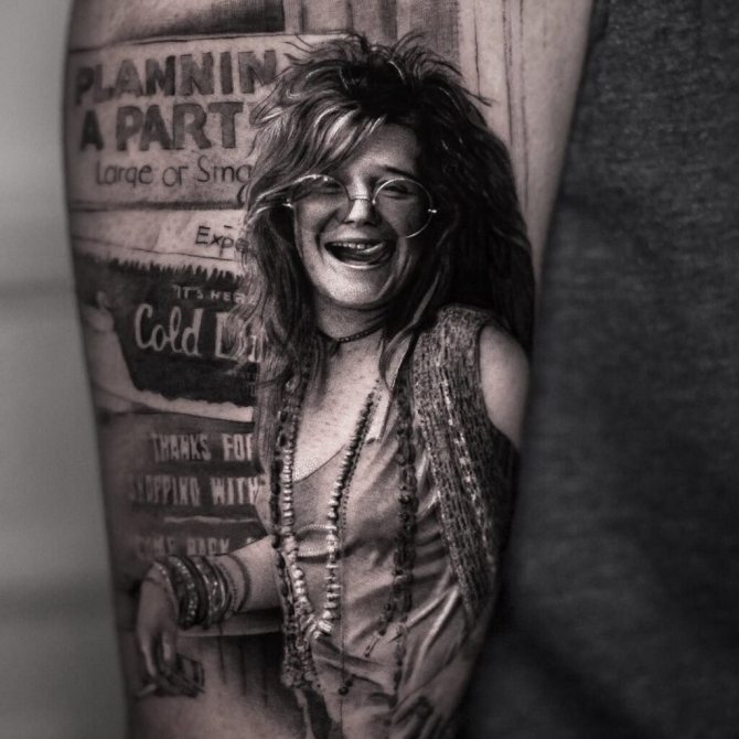 Tatouage de Janis Joplin