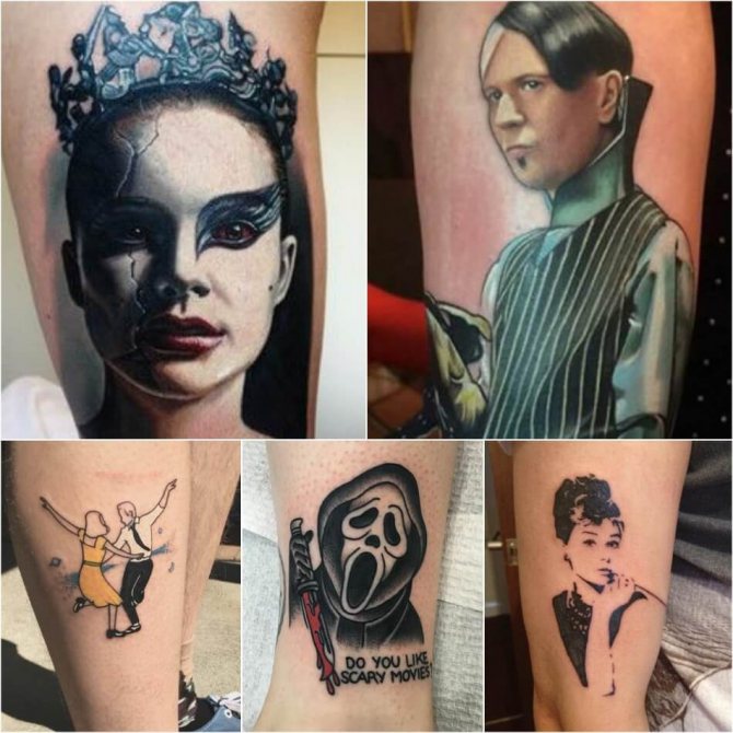 Tetování Filmové postavy - Nápady pro tetování Milovníci filmu - Tattoo Film