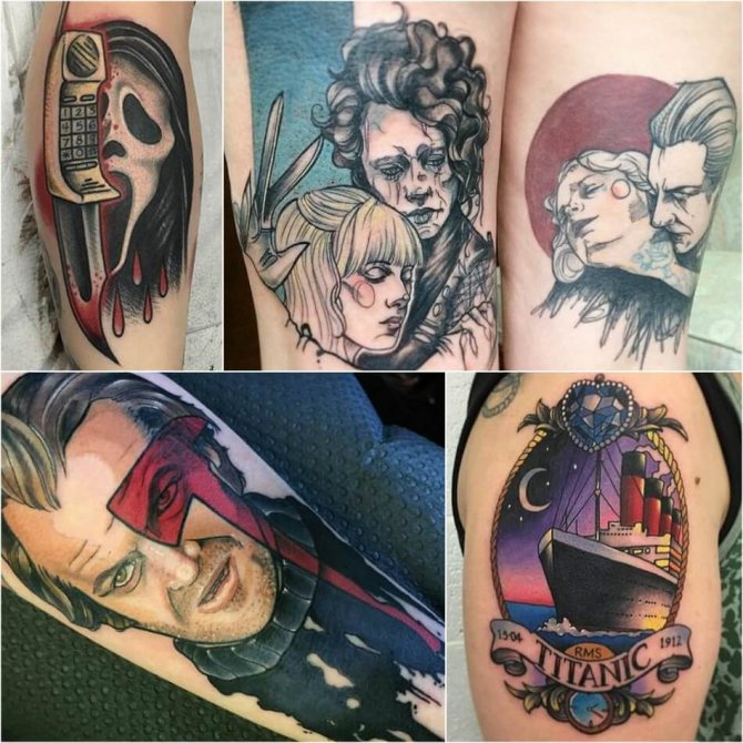 Tetování Filmové postavy - Nápady pro tetování Milovníci filmu - Tattoo Film
