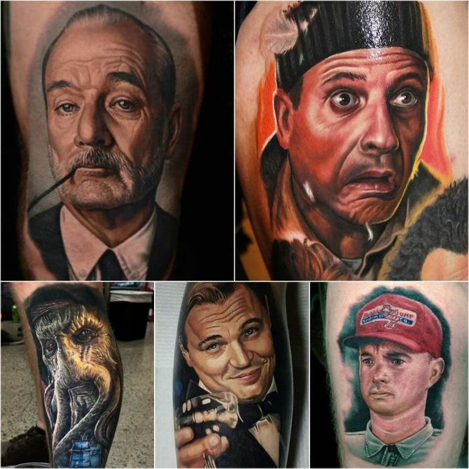 Tetování Filmové postavy - Nápady pro tetování Milovníci filmu - Tattoo Film