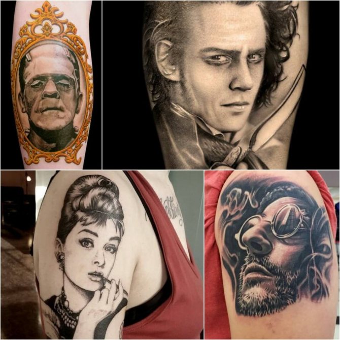 Tetování Filmové postavy - Nápady pro tetování Milovníci filmu - Tattoo Cinema