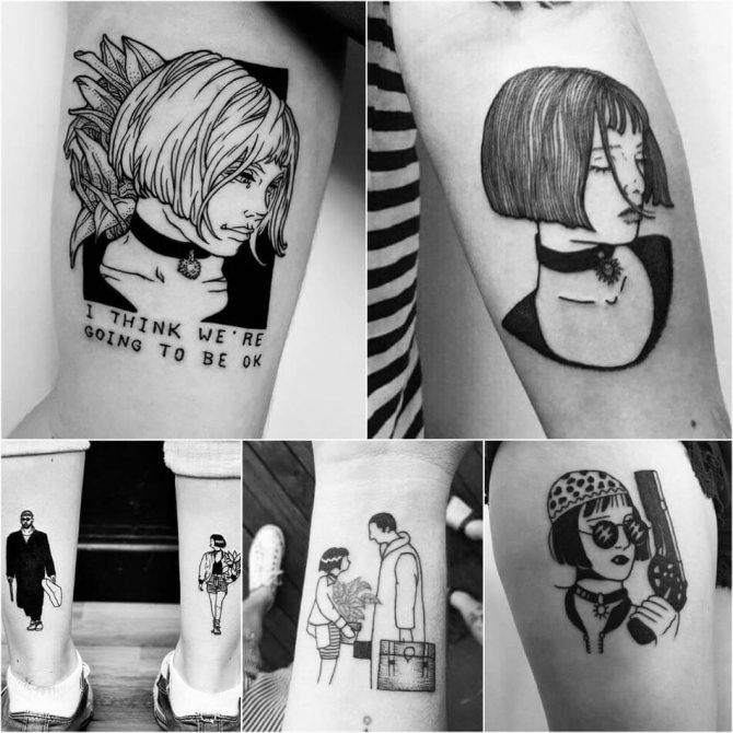 Tetování Filmové postavy - Nápady pro tetování Milovníci filmů - Tattoo Leon