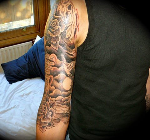 Татуировка на небето на ръката ви