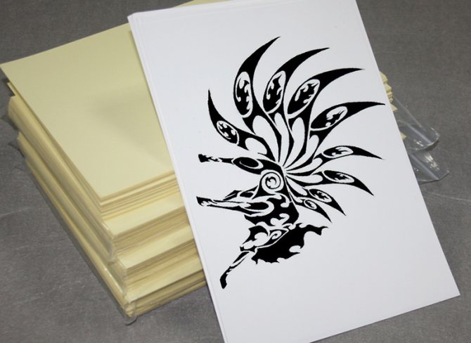 Татуировка с хартия