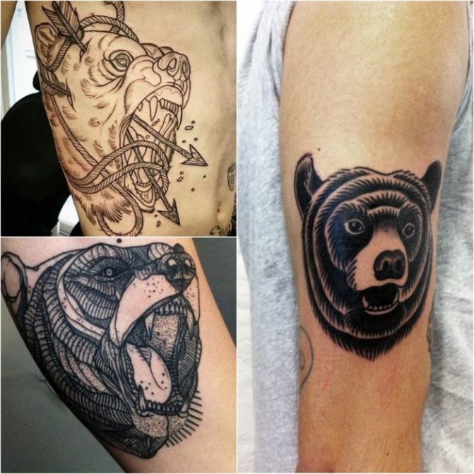 Tatouage d'animaux - Tatu-medved-Muzhskie-tatu-medved-Tatu-dlya-muzhchin-medved
