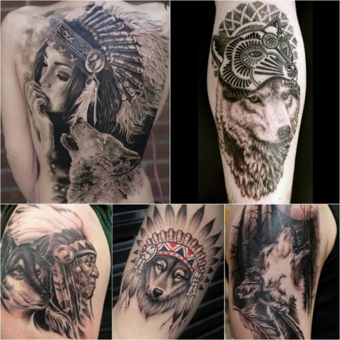 Tatouage avec des animaux - Tatu-volk-Tatu-volk-znachenie-Tatu-volk-znachenie-i-eskizyi