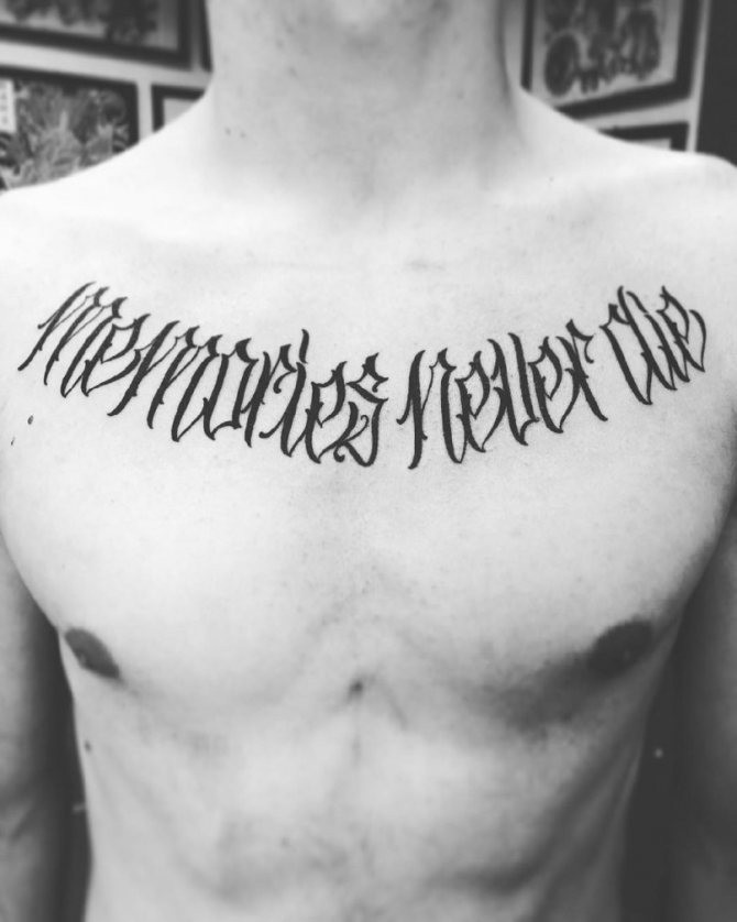 タトゥーフォント