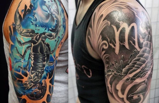 tatuaje escorpión zodiaco
