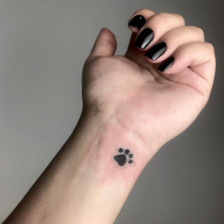 タトゥーの足跡