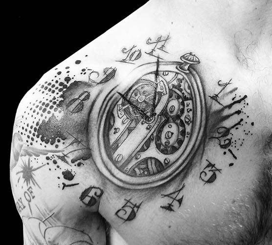 Tatouage avec signification pour les hommes. Croquis, photo
