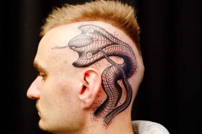 Татуировка със значение за момчета. Скици, снимка