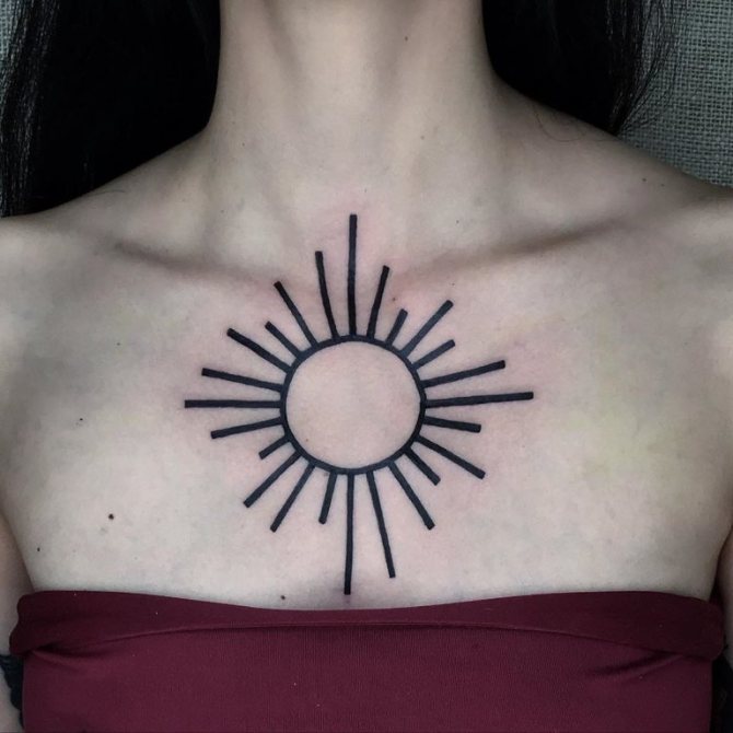 signification du tatouage soleil pour les filles
