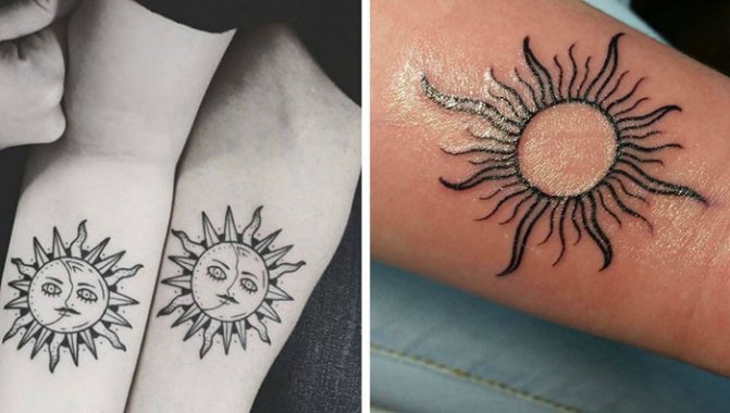 Tattoo sun