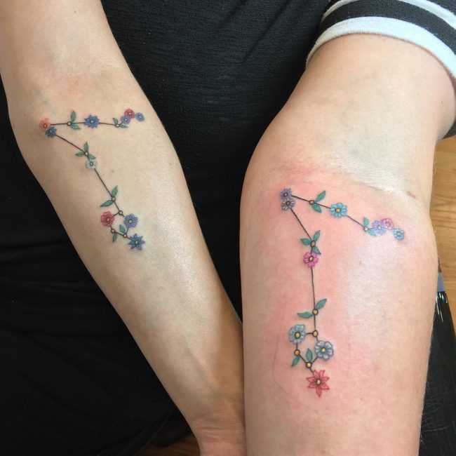 Tetování souhvězdí ryby