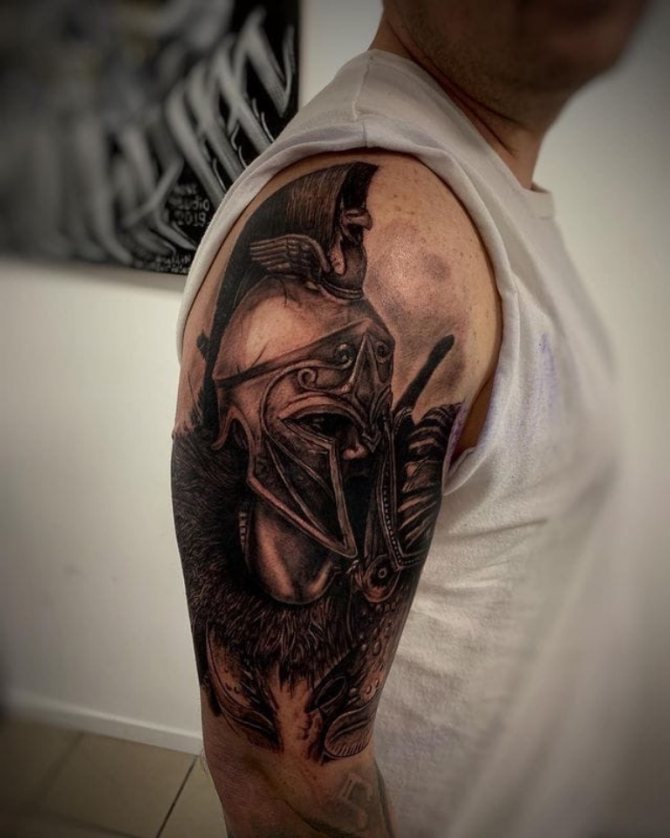 τατουάζ Σπαρτιάτης έννοια στη φυλακή