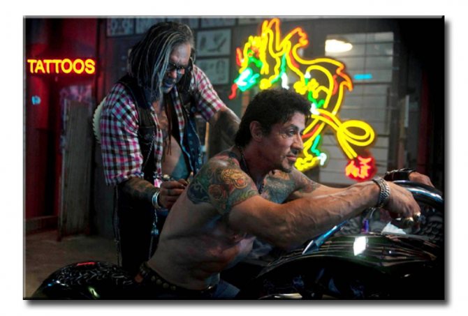 Tatuaggi di Stallone