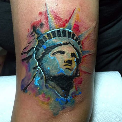 Tatouage de la statue de la Liberté