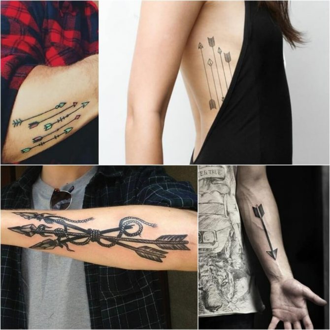 Tatouage de la flèche - Tatouage de la flèche - Signification de la flèche