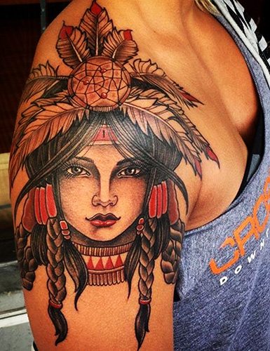 Tatouage trayble pour les filles. Signification, photos, croquis