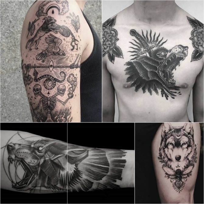 Tatouage loup - Tatouage loup pour hommes - Tatouage loup masculin - Signification et croquis du tatouage loup
