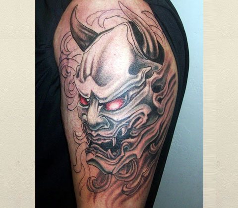 Japanese demon Oni tattoo