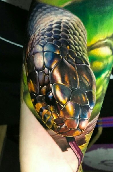 Snake tattoo. Meaning for girls, men, sketches, photos