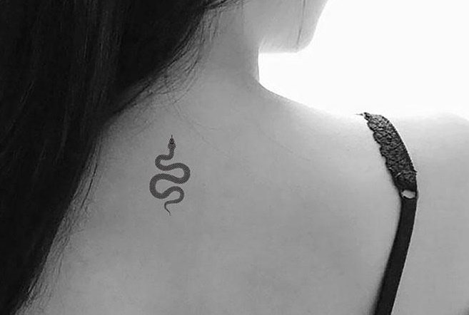 Snake tattoo. Meaning for girls, men, sketches, photos