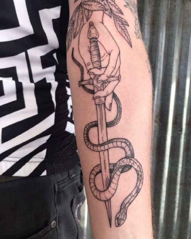 snake tattoo meaning on the zone