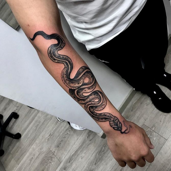 signification du tatouage de serpent