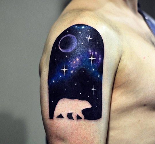 Tatuaje del cielo estrellado. Significado