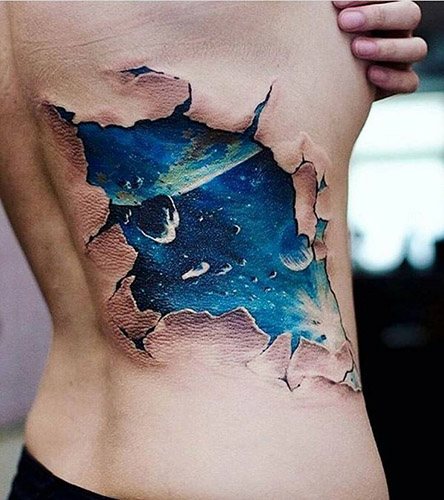 Tatuaje del cielo estrellado. Significado