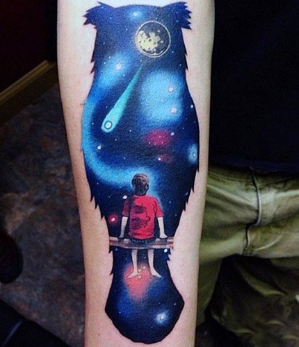 Tatuaje del cielo estrellado. Significado