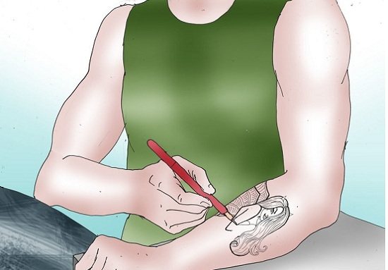 Stick n pokes tatuaggio