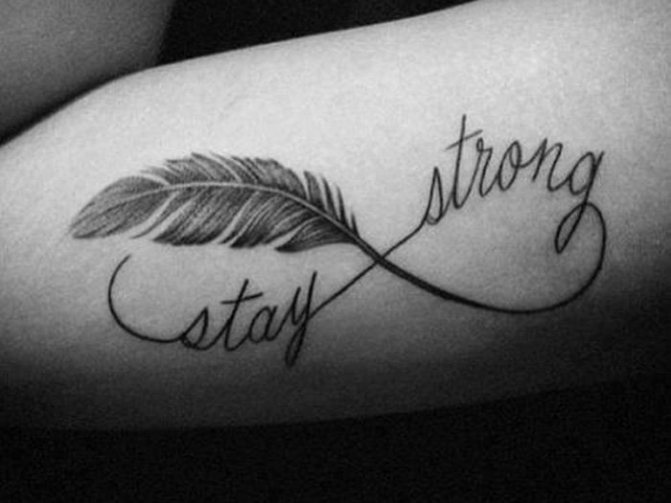 uendelighed tatovering med pen