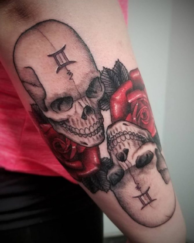 tetoválás az Ikrek jegyében