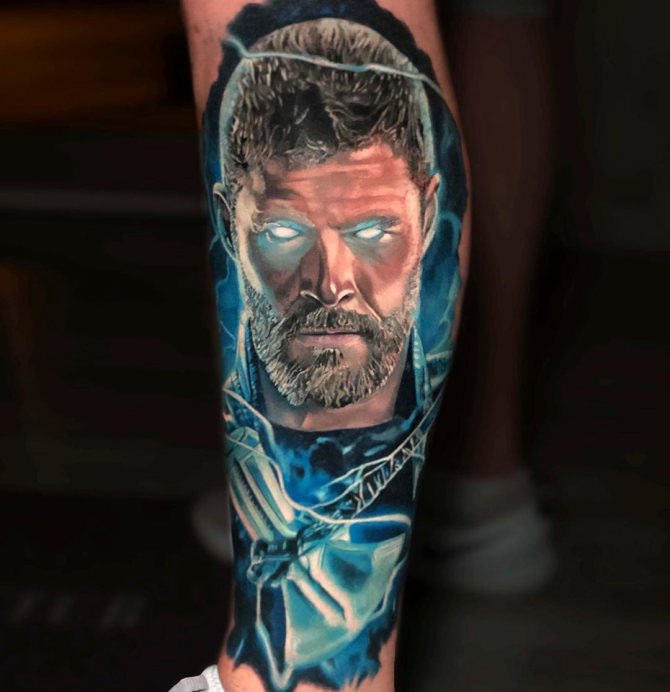 Tattoo of the Thunder God with the New Hammer