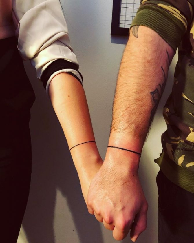 tetování náramku na zápěstí pro muže