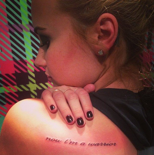 Demi Lovato tattoo