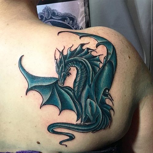 Tatuaje de un dragón. Foto, significado, bocetos para chicas, hombres. Foto
