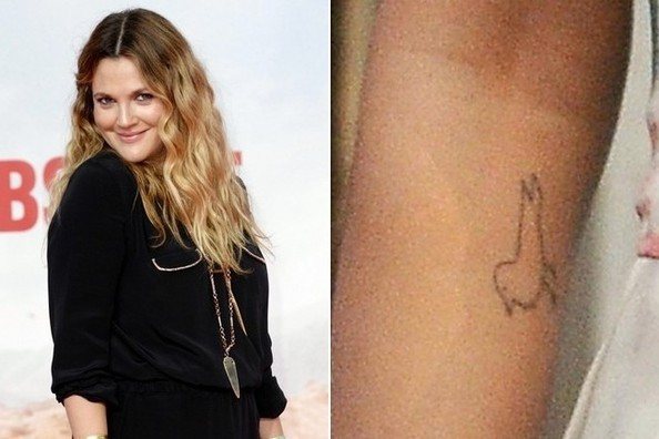 Tattoo of Drew Barrymore