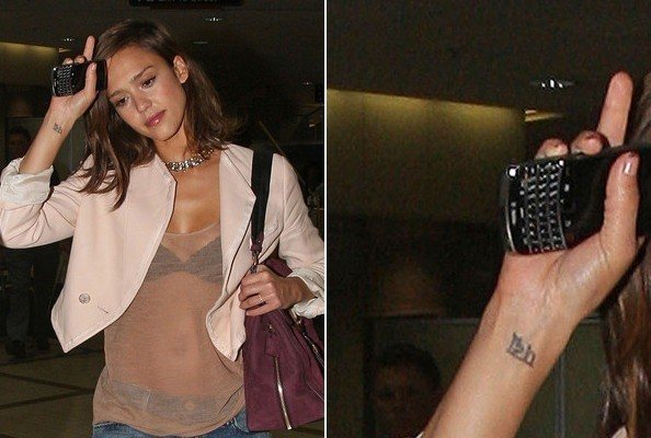 Jessica Alba tattoo