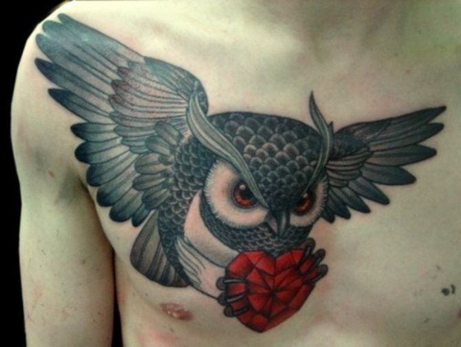 Tatouage - hibou