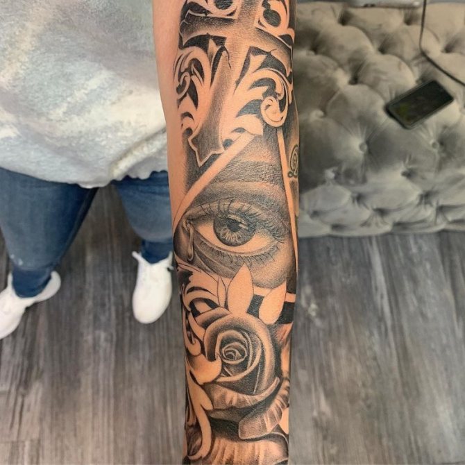 τατουάζ ματιών σε τρίγωνο