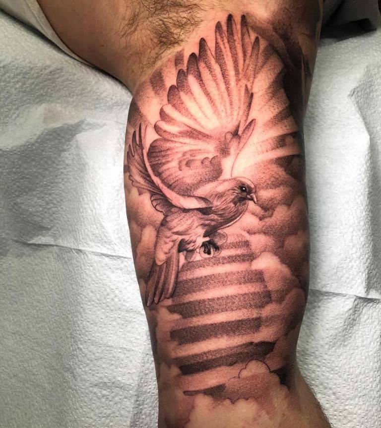 signification du tatouage d'une colombe