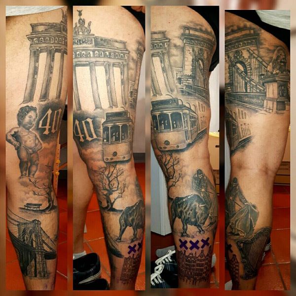 Immagine del tatuaggio in nero