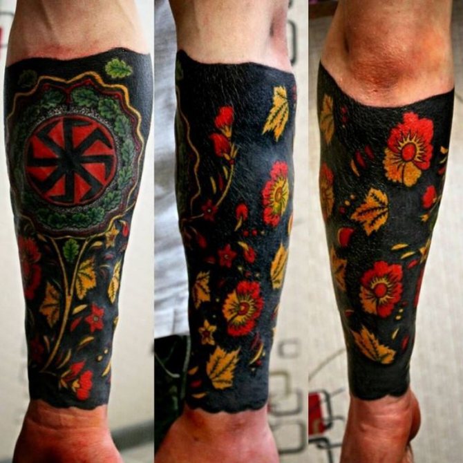 tatouage d'une tête de rotor