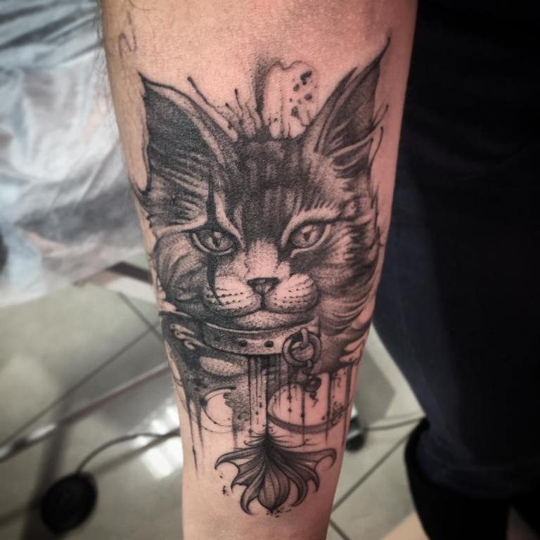 tatouage de chat