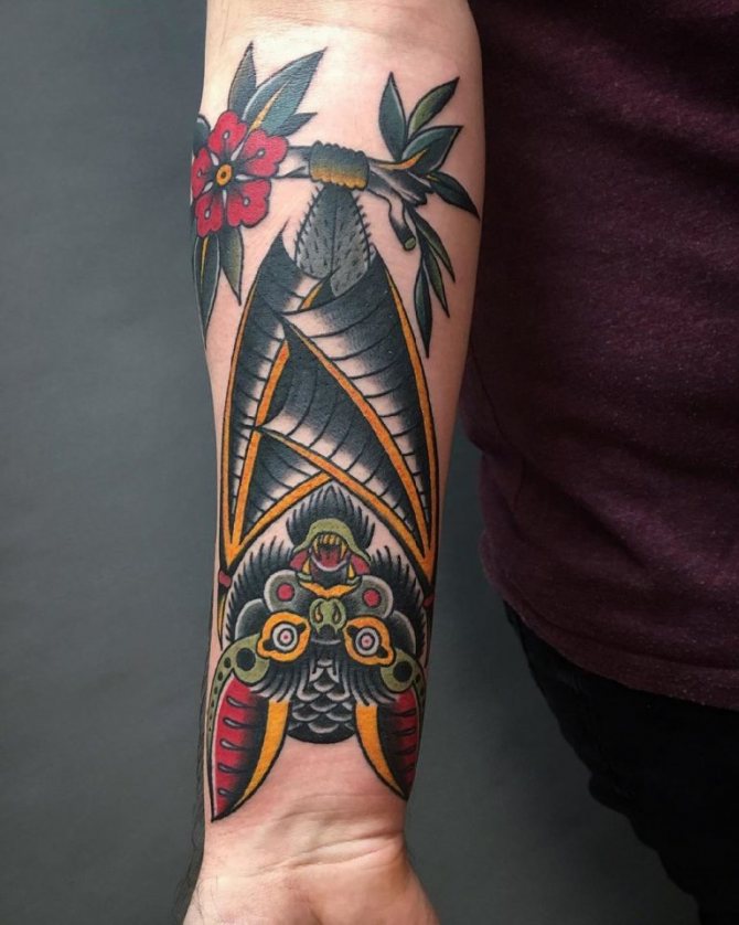 denevér tetoválás jelentése