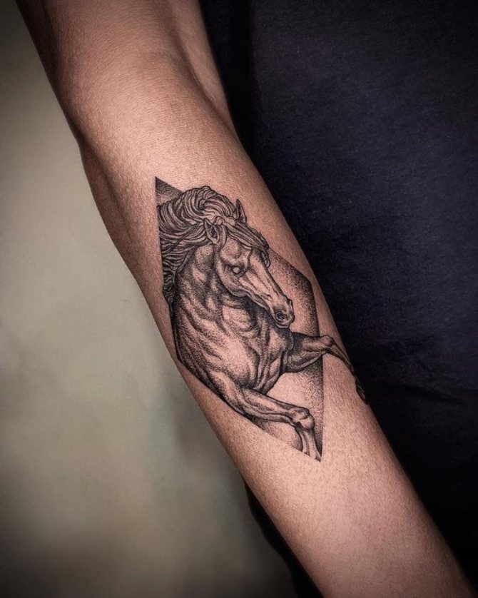 tatouage de cheval