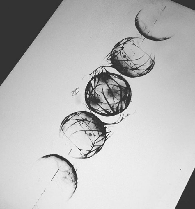 význam tetování měsíce